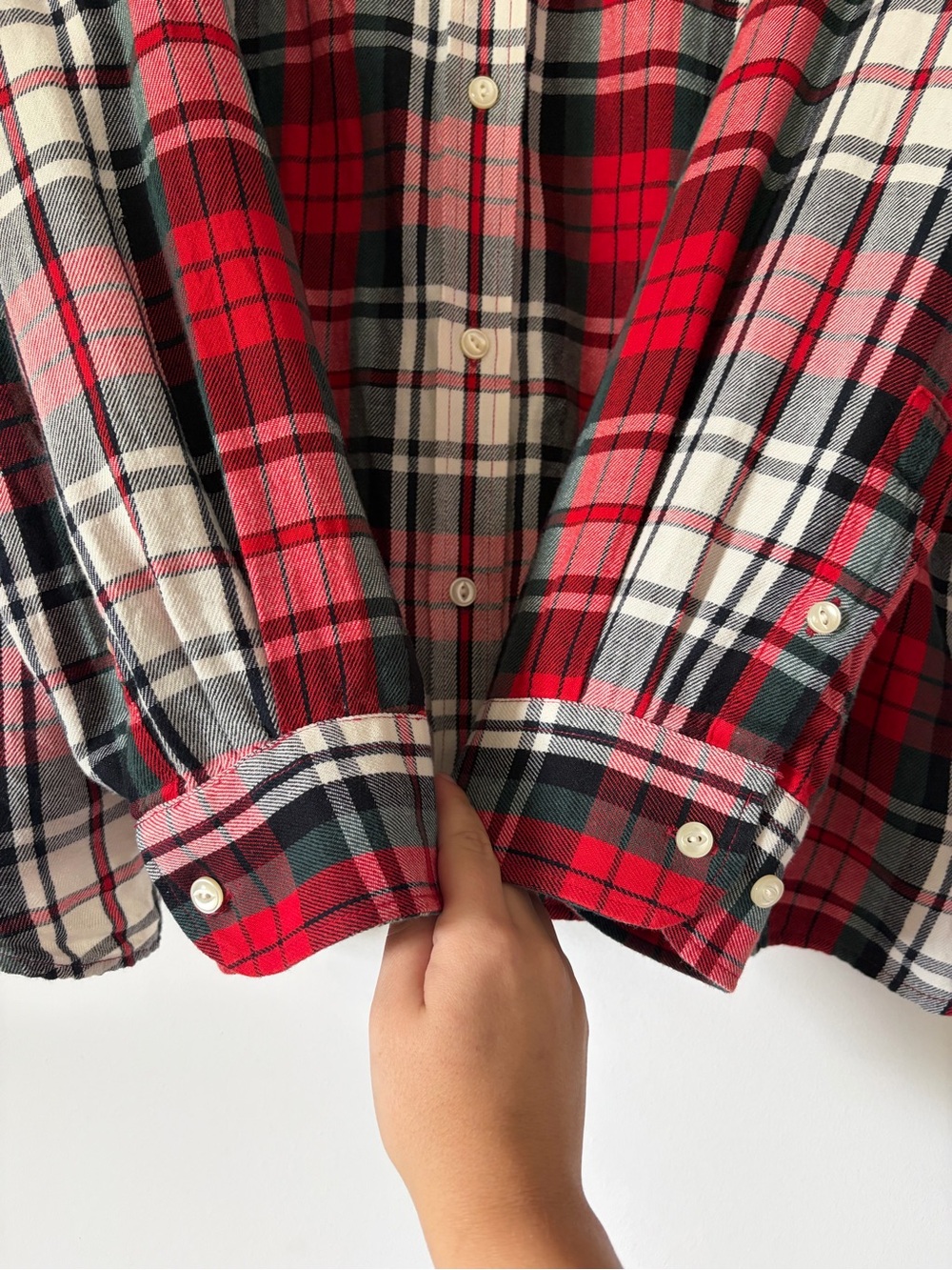 Lauren Ralph Lauren flannel button down plaid shirt size 3X Christmas holiday - Picture 2 of 6